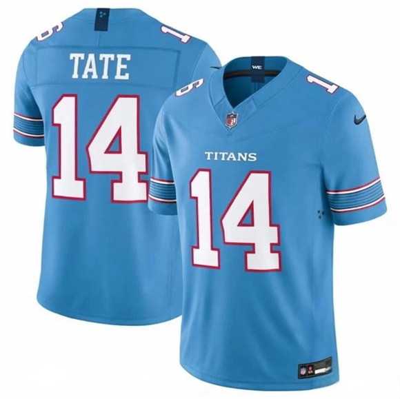 Men%27s Tennessee Titans #14 Carnell Tate Light Blue 2026 F.U.S.E. Vapor Limited Stitched Jersey Dzhi->pittsburgh steelers->NFL Jersey