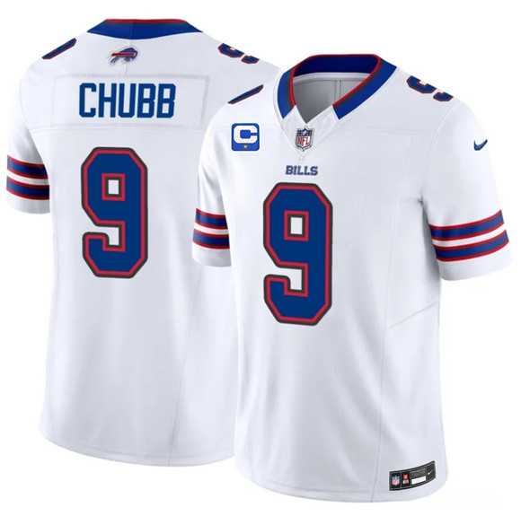 Men%27s Buffalo Bills #9 Bradley Chubb White 2026 F.U.S.E. 1-Star C Patch Vapor Untouchable Limited Stitched Jersey Dzhi->buffalo bills->NFL Jersey