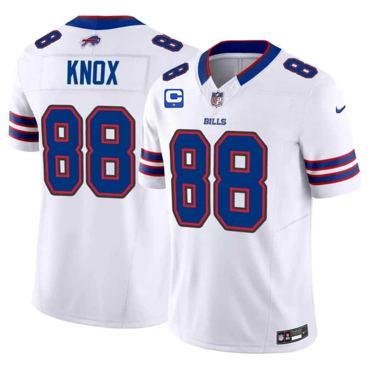 Men%27s Buffalo Bills #88 Dawson Knox White 2026 F.U.S.E. With 1-Star C Patch Vapor Untouchable Limited Stitched Jersey Dzhi->carolina panthers->NFL Jersey