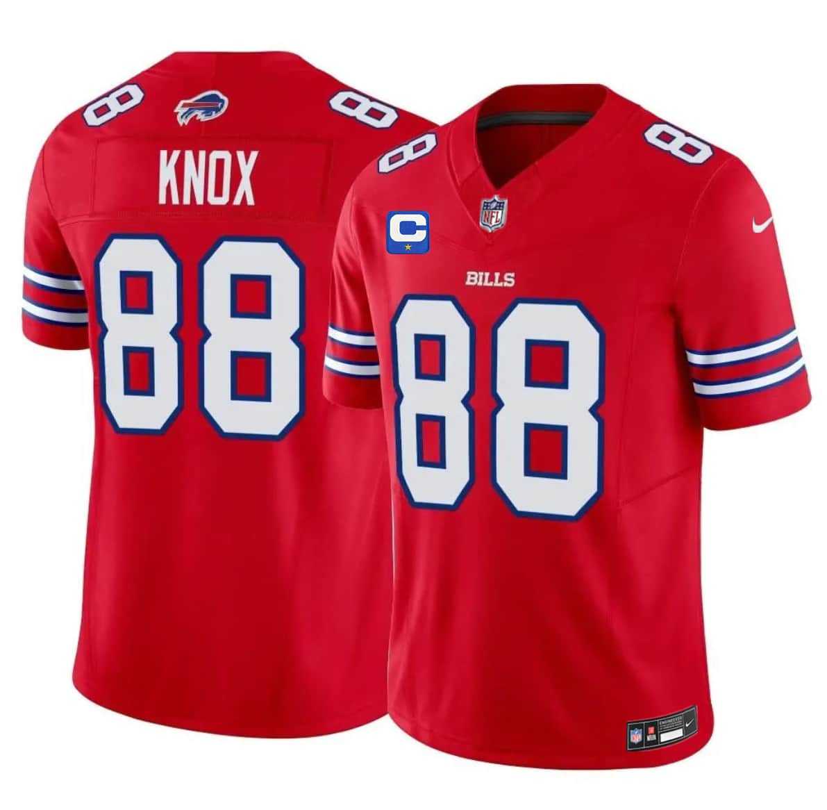 Men%27s Buffalo Bills #88 Dawson Knox Red 2026 F.U.S.E. Vapor With 1-Star C Patch Untouchable Limited Stitched Jersey Dzhi->carolina panthers->NFL Jersey