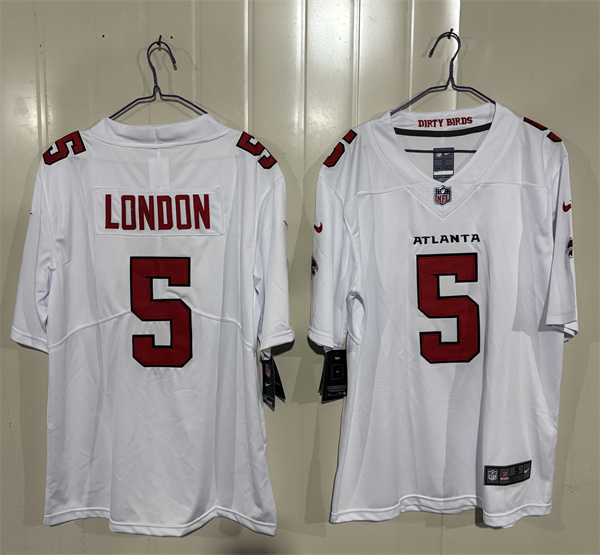 Men%27s Atlanta Falcons #5 Drake London White 2026 New Vapor Untouchable Limited Stitched Jersey->dallas cowboys->NFL Jersey