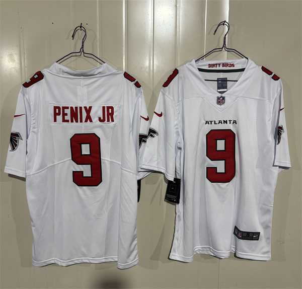 Men%27s Atlanta Falcons #9 Michael Penix Jr. White 2026 New Vapor Untouchable Limited Stitched Jersey->atlanta falcons->NFL Jersey