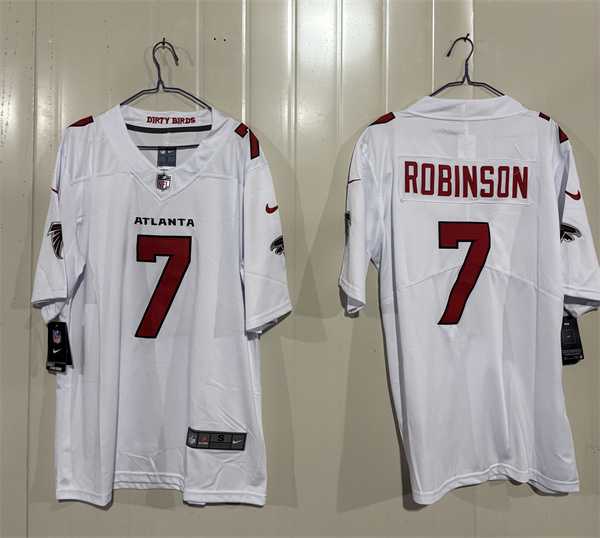 Men%27s Atlanta Falcons #7 Bijan Robinson White 2026 New Vapor Untouchable Limited Stitched Jersey->atlanta falcons->NFL Jersey