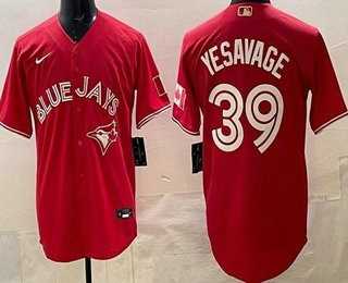 Men%27s Toronto Blue Jays #39 Trey Yesavage Red Cool Base Jersey->toronto blue jays->MLB Jersey