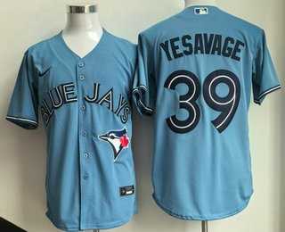 Men%27s Toronto Blue Jays #39 Trey Yesavage Light Blue Cool Base Jersey->texas rangers->MLB Jersey