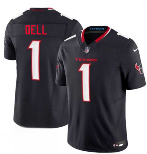 Men%27s Houston Texans #1 Tank Dell Navy 2nd Alternate 2026 F.U.S.E. Vapor Limited Stitched Jersey Dzhi->green bay packers->NFL Jersey