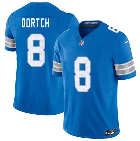 Men%27s Detroit Lions #8 Greg Dortch Blue 2026 F.U.S.E. Vapor Limited Stitched Game Jersey Dzhi->dallas cowboys->NFL Jersey