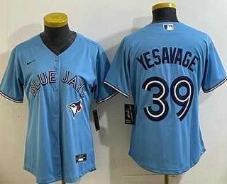 Women%27s Toronto Blue Jays #39 Trey Yesavage Light Blue Cool Base Jersey->mlb youth jerseys->MLB Jersey