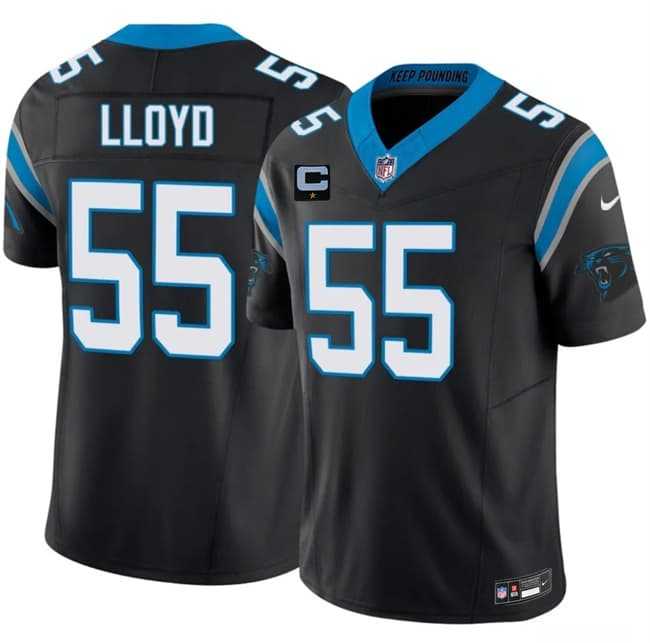 Men%27s Carolina Panthers #55 Devin Lloyd Black 2026 F.U.S.E. 1-Star C Patch Vapor Limited Stitched Jersey Dzhi->carolina panthers->NFL Jersey