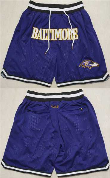 Men%27s Baltimore Ravens Purple Shorts (Run Small)->buffalo bills->NFL Jersey