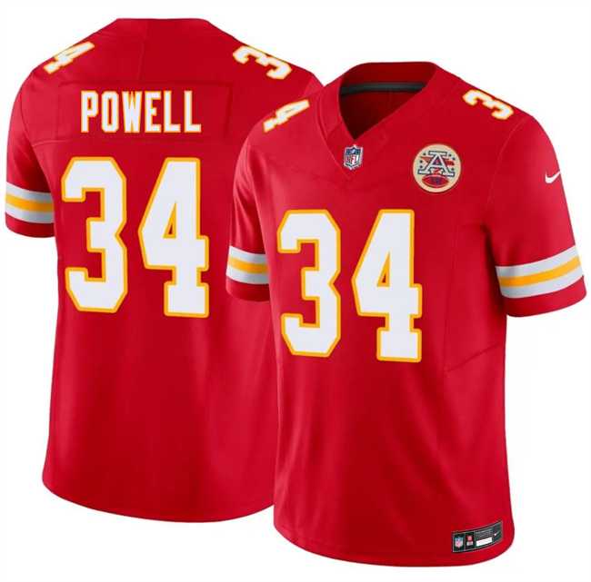 Men%27s Kansas City Chiefs #34 ShunDerrick Powell Red 2026 F.U.S.E. Vapor Untouchable Limited Stitched Football Jersey Dzhi->kansas city chiefs->NFL Jersey