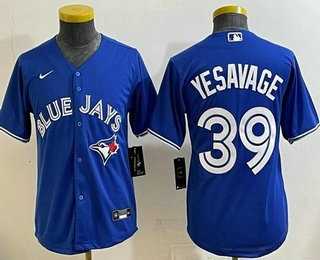 Youth Toronto Blue Jays #39 Trey Yesavage Blue Cool Base Jersey->mlb youth jerseys->MLB Jersey