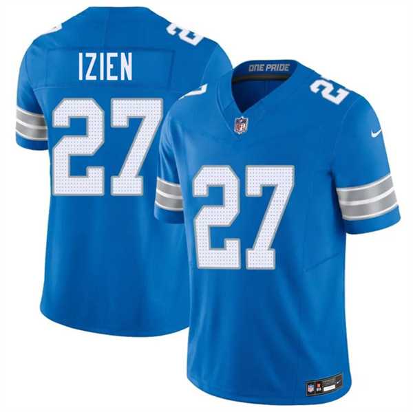 Mens Detroit Lions #27 Christian Izien Blue 2026 F.U.S.E. Vapor Limited Stitched Game Jersey Dzhi->detroit lions->NFL Jersey