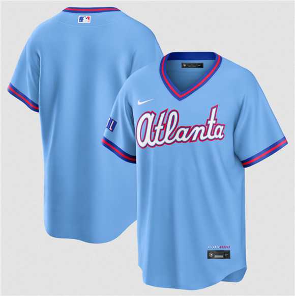 Men%27s Atlanta Braves Blank Powder Blue 2026 City Connect Stadium Stitched Jersey Dzhi->baltimore orioles->MLB Jersey