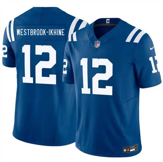 Men%27s Indianapolis Colts #12 Nick Westbrook-Ikhine Blue 2026 F.U.S.E. Vapor Limited Stitched Jersey Dzhi->houston texans->NFL Jersey