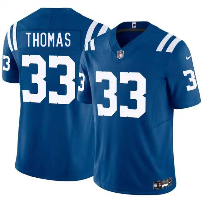 Men%27s Indianapolis Colts #33 Juanyeh Thomas Blue 2026 F.U.S.E. Vapor Limited Stitched Jersey Dzhi->indianapolis colts->NFL Jersey