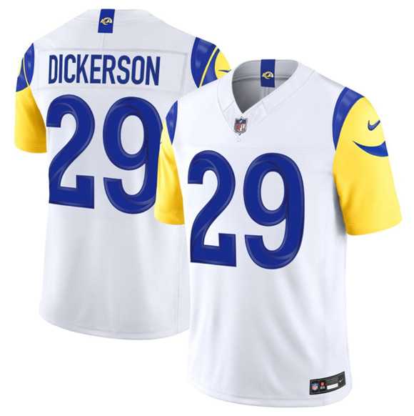 Mens Los Angeles Rams #29 Eric Dickerson White 2026 F.U.S.E. Vapor Limited Stitched Jersey Dzhi->los angeles rams->NFL Jersey