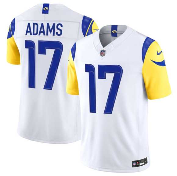 Mens Los Angeles Rams #17 Davante Adams White 2026 F.U.S.E. Vapor Limited Stitched Jersey Dzhi->los angeles rams->NFL Jersey