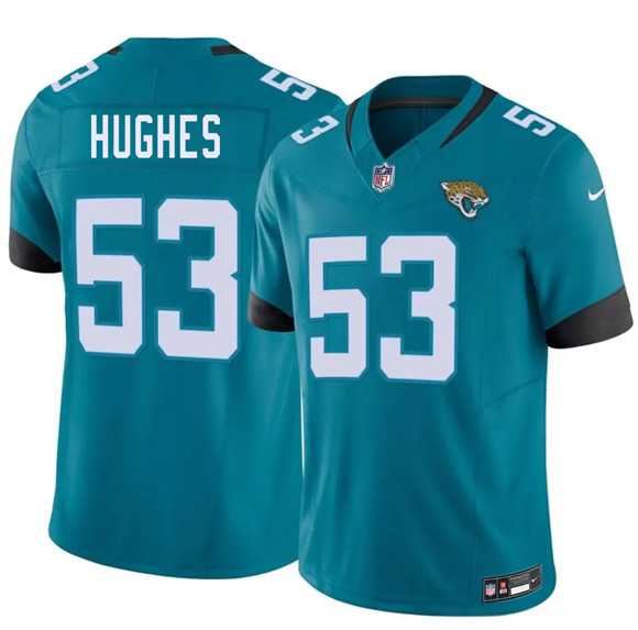 Men%27s Jacksonville Jaguars #53 Parker Hughes Teal 2026 Draft F.U.S.E. Vapor Untouchable Limited Stitched Jersey Dzhi->jacksonville jaguars->NFL Jersey