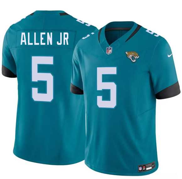 Men%27s Jacksonville Jaguars #5 LeQuint Allen Jr Teal 2026 F.U.S.E. Vapor Untouchable Limited Stitched Jersey Dzhi->jacksonville jaguars->NFL Jersey