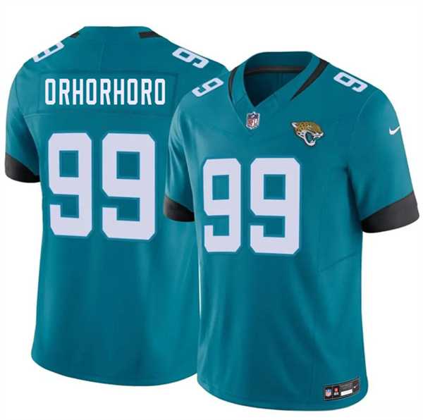 Men%27s Jacksonville Jaguars #99 Ruke Orhorhoro Teal 2026 F.U.S.E. Vapor Untouchable Limited Stitched Jersey Dzhi->jacksonville jaguars->NFL Jersey