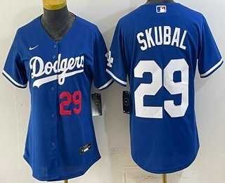 Youth Los Angeles Dodgers #29 Tarik Skubal Blue Cool Base Stitched Jersey->mlb youth jerseys->MLB Jersey