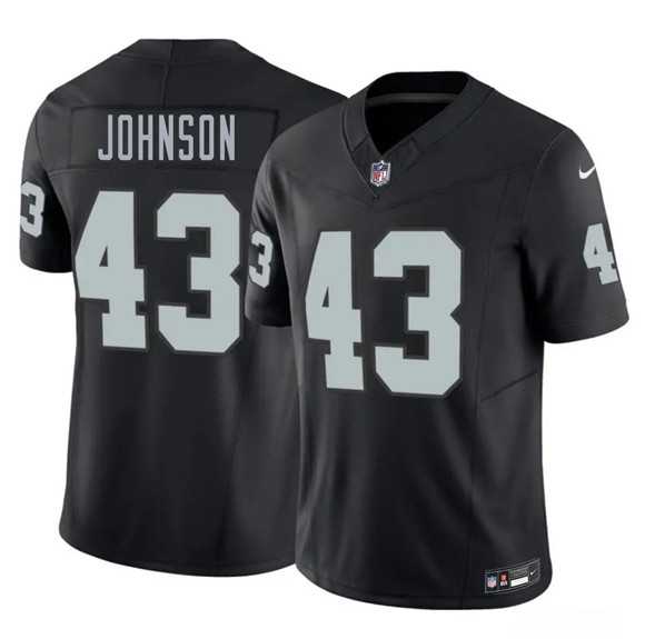Men%27s Las Vegas Raiders #43 Dalton Johnson Black 2026 F.U.S.E. Vapor Untouchable Limited Stitched Jersey Dzhi->las vegas raiders->NFL Jersey