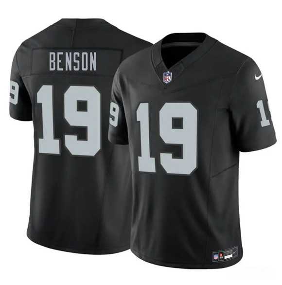 Men%27s Las Vegas Raiders #19 Malik Benson Black 2026 F.U.S.E. Vapor Untouchable Limited Stitched Jersey Dzhi->las vegas raiders->NFL Jersey