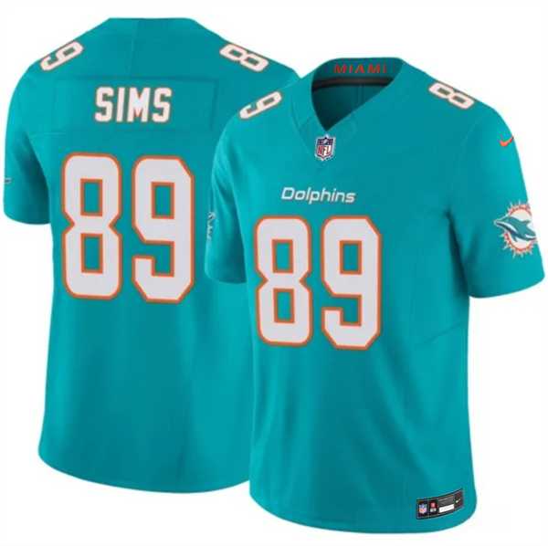 Men%27s Miami Dolphins #89 Ben Sims Aqua 2026 F.U.S.E. Vapor Limited Stitched Jersey Dzhi->new england patriots->NFL Jersey