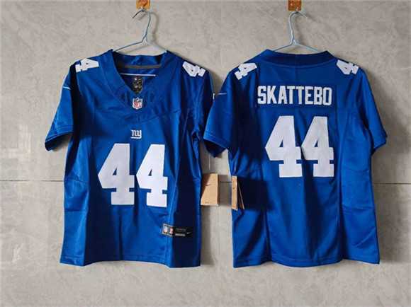 Women%27s New York Giants #44 Cam Skattebo Blue F.U.S.E. Vapor Limited Stitched Jersey->dallas cowboys->NFL Jersey