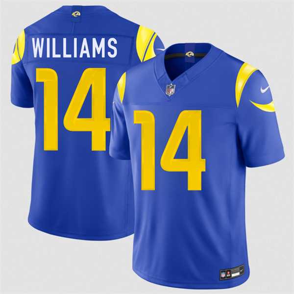 Men%27s Los Angeles Rams #14 Mario Williams Royal 2026 F.U.S.E. Vapor Limited Stitched Jersey Dzhi->los angeles rams->NFL Jersey