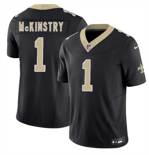 Men%27s New Orleans Saints #1 Kool-Aid McKinstry Black 2026 F.U.S.E. Vapor Limited Stitched Jersey Dzhi->new england patriots->NFL Jersey