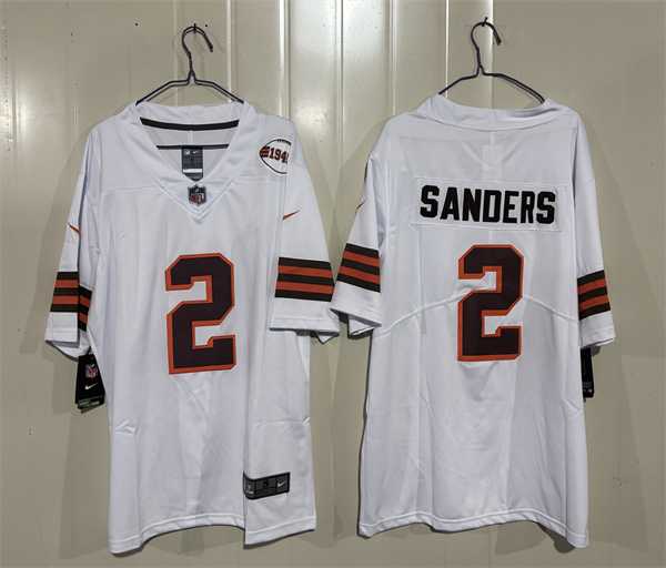 Men%27s Cleveland Browns #2 Shedeur Sanders White 2026 1946 Collection Vapor Limited Stitched Jersey->cleveland browns->NFL Jersey