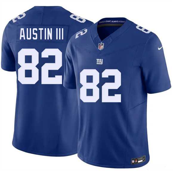 Mens New York Giants #82 Calvin Austin III Blue 2026 F.U.S.E. Vapor Untouchable Limited Stitched Jersey Dzhi->new york giants->NFL Jersey