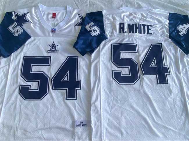 Men%27s Dallas Cowboys #54 Randy White White Throwback Stitched Jersey->arizona cardinals->NFL Jersey