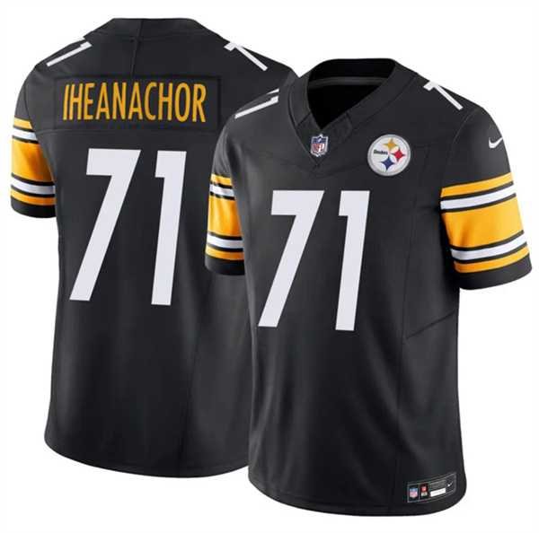 Men%27s Pittsburgh Steelers #71 Max Iheanachor Black 2026 Draft F.U.S.E. Vapor Limited Stitched Jersey Dzhi->philadelphia eagles->NFL Jersey