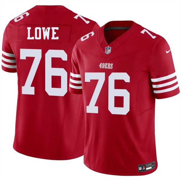 Men%27s San Francisco 49ers #76 Vederian Lowe Red 2026 F.U.S.E. Vapor Untouchable Limited Stitched Jersey Dzhi->san francisco 49ers->NFL Jersey