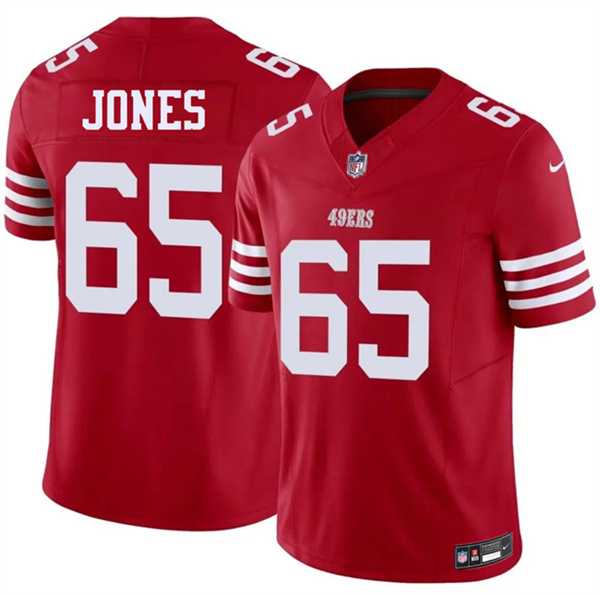 Men%27s San Francisco 49ers #65 Robert Jones Red 2026 F.U.S.E. Vapor Untouchable Limited Stitched Jersey Dzhi->pittsburgh steelers->NFL Jersey