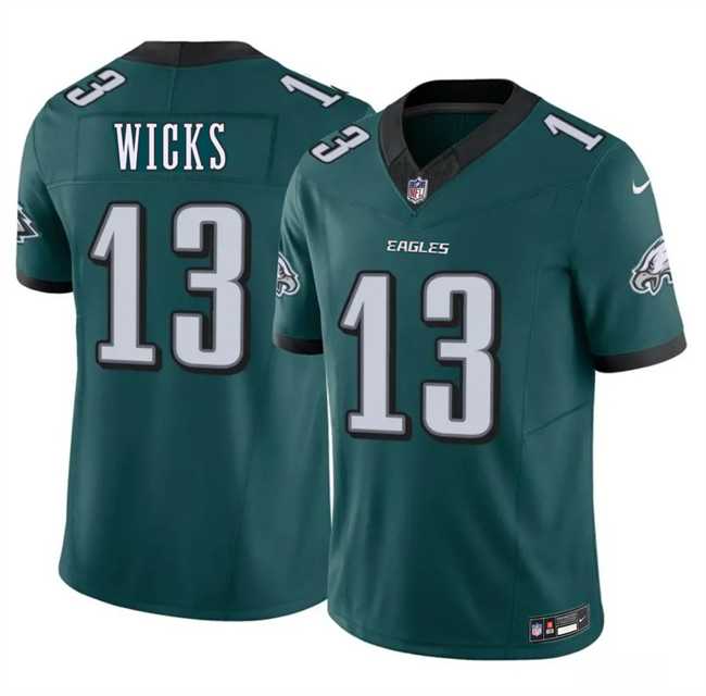 Men%27s Philadelphia Eagles #13 Dontayvion Wicks Green 2026 F.U.S.E. Vapor Untouchable Limited Stitched Jersey Dzhi->los angeles rams->NFL Jersey