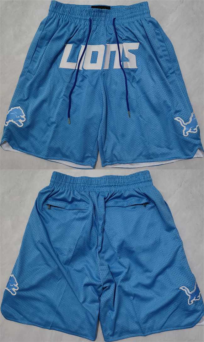 Men%27s Detroit Lions Blue Shorts (Run Small)->kansas city chiefs->NFL Jersey