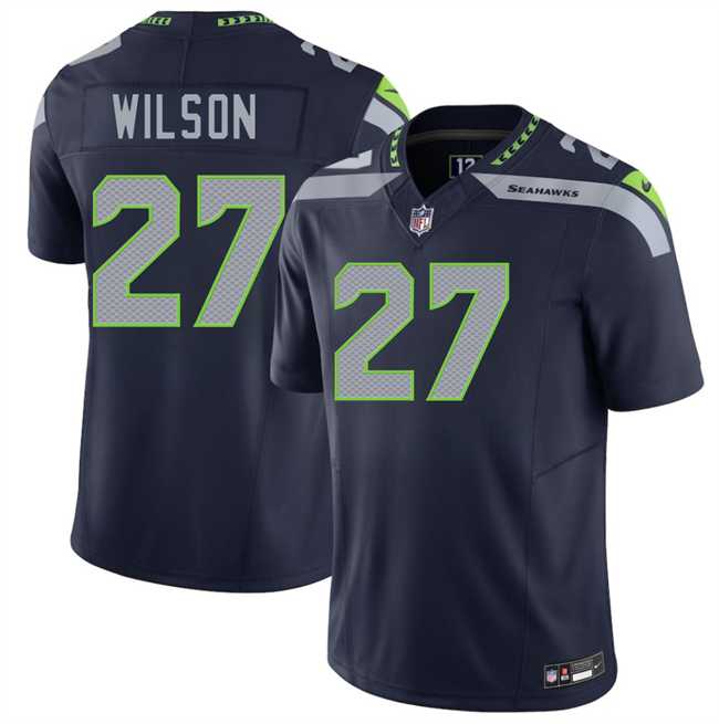 Men%27s Seattle Seahawks #27 Emanuel Wilson Navy 2026 F.U.S.E. Vapor Untouchable Limited Stitched Jersey Dzhi->san francisco 49ers->NFL Jersey