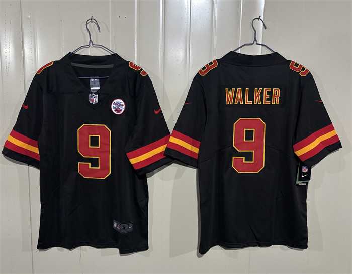 Mens Kansas City Chiefs #9 Kenneth Walker III Black 2026 Vapor Untouchable Limited Stitched Jersey->kansas city chiefs->NFL Jersey