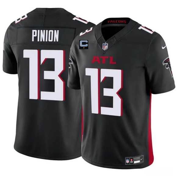 Mens Atlanta Falcons #13 Bradley Pinion Black 2025 F.U.S.E With 1-Star C Patch Vapor Untouchable Limited Stitched Jersey Dzhi->atlanta falcons->NFL Jersey