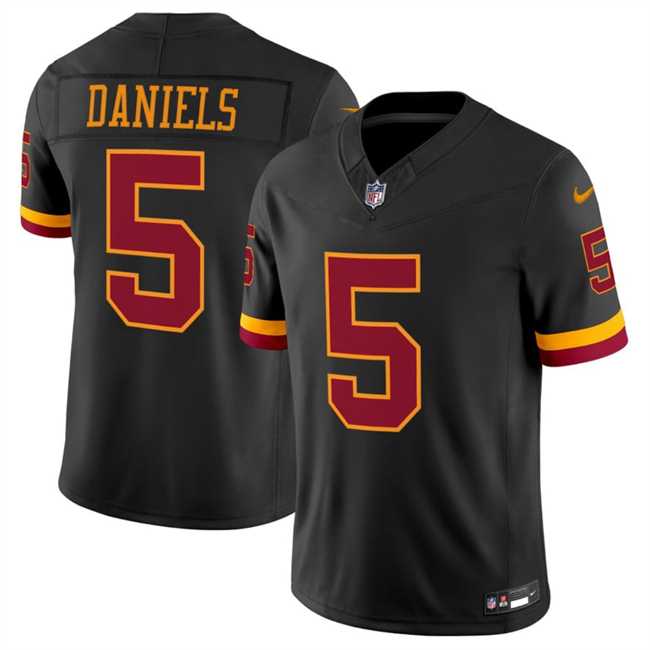 Men%27s Washington Commanders #5 Jayden Daniels Black 2026 F.U.S.E. Hail Raiser Alternate Vapor Limited Stitched Jersey Dzhi->seattle seahawks->NFL Jersey