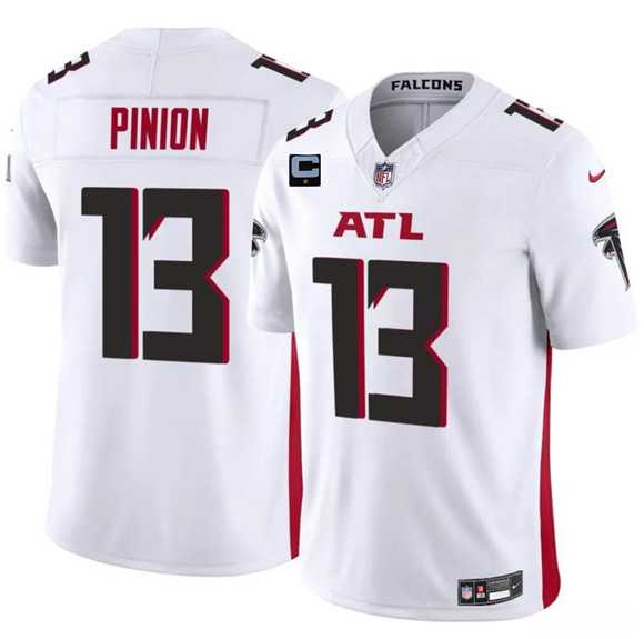 Mens Atlanta Falcons #13 Bradley Pinion White 2025 F.U.S.E With 1-Star C Patch Vapor Untouchable Limited Stitched Jersey Dzhi->atlanta falcons->NFL Jersey