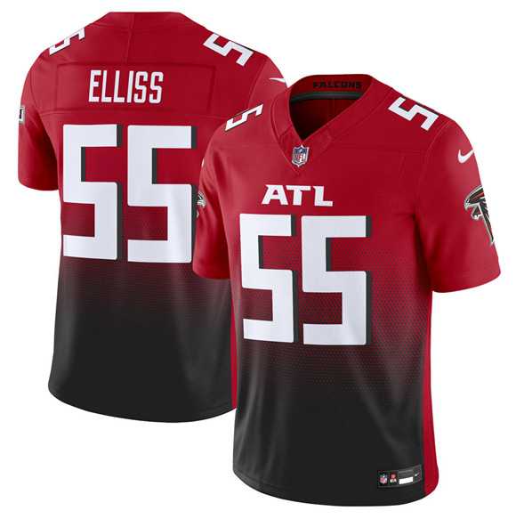 Mens Atlanta Falcons #55 Kaden Elliss Red Black 2025 F.U.S.E Vapor Untouchable Limited Stitched Jersey Dzhi->atlanta falcons->NFL Jersey