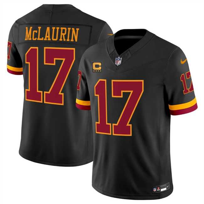 Men%27s Washington Commanders #17 Terry McLaurin Black 2026 F.U.S.E. Hail Raiser Alternate Vapor Limited Stitched Jersey Dzhi->washington commanders->NFL Jersey