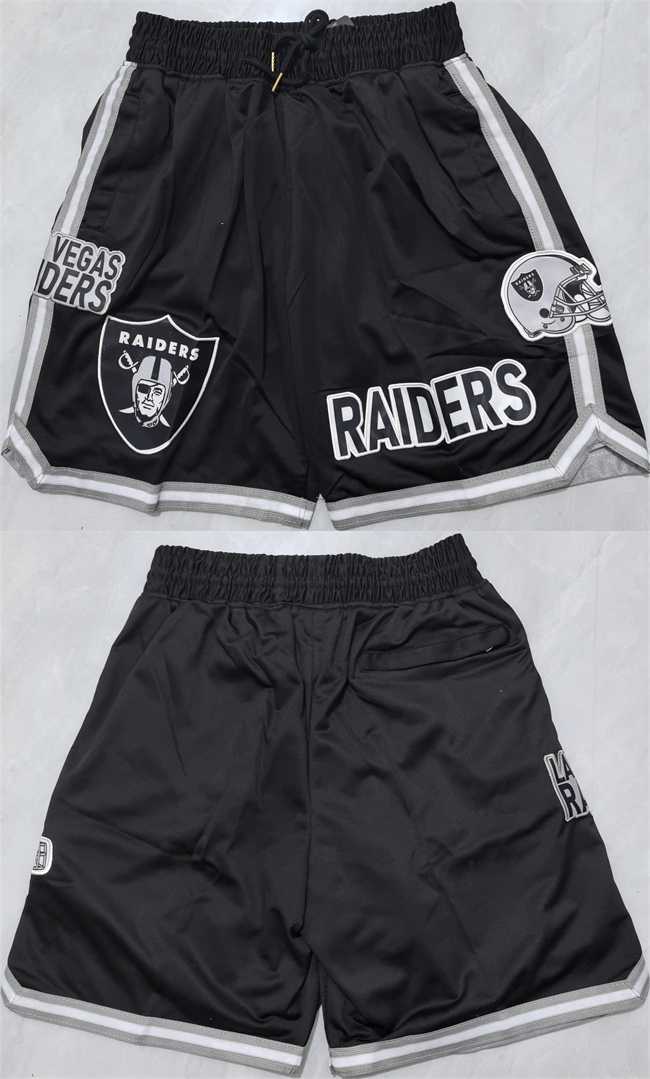 Men%27s Las Vegas Raiders Black Shorts (Run Small)->kansas city chiefs->NFL Jersey