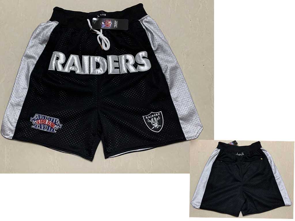 Men%27s Las Vegas Raiders Black Super Bowl Patch Just Don Shorts (Run Small)->las vegas raiders->NFL Jersey