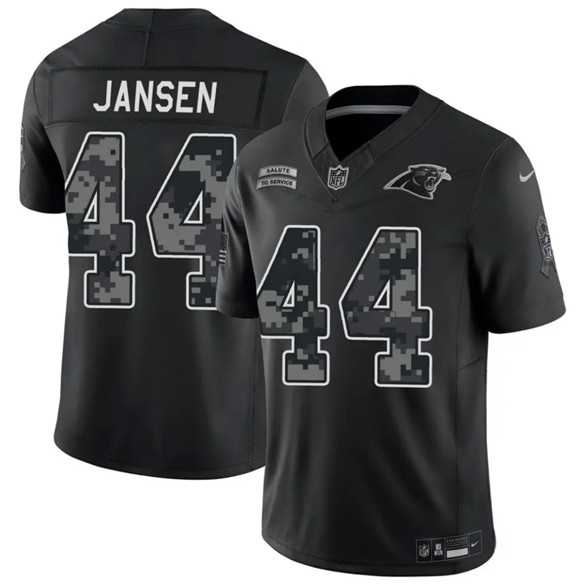 Men%27s Carolina Panthers #44 J. J. Jansen Black F.U.S.E. 2026 Salute to Service Limited Stitched Jersey Dzhi->carolina panthers->NFL Jersey